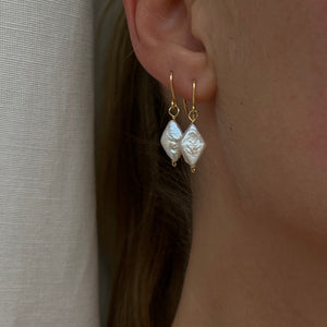 Barok perle ørering