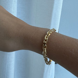 Anchor bracelet gold-plated