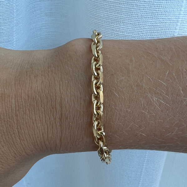 Anchor bracelet gold-plated