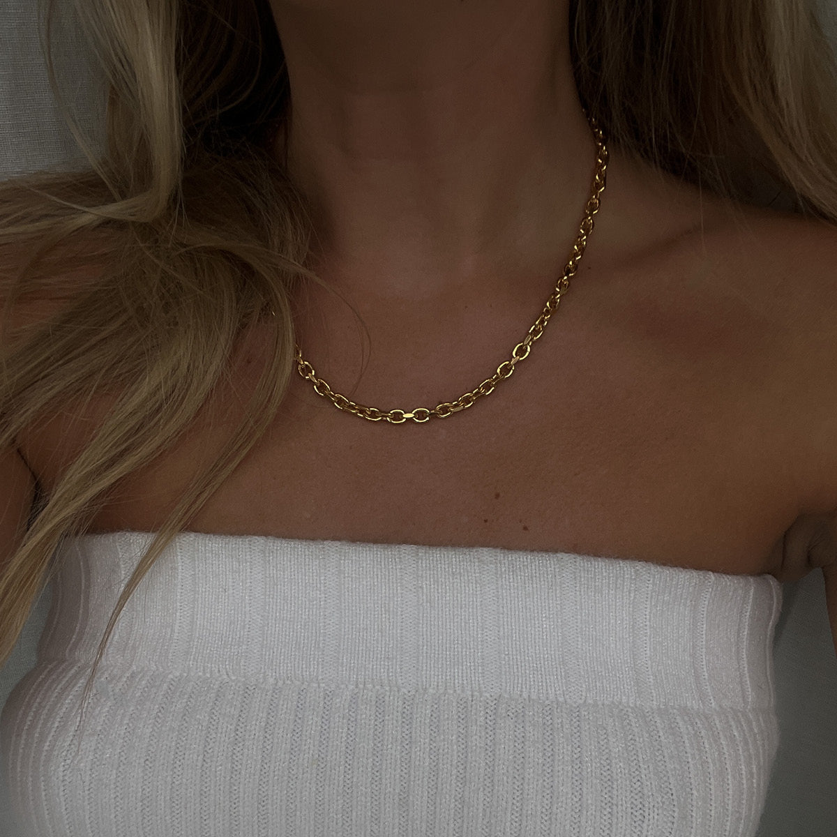 Anchor necklace gold-plated