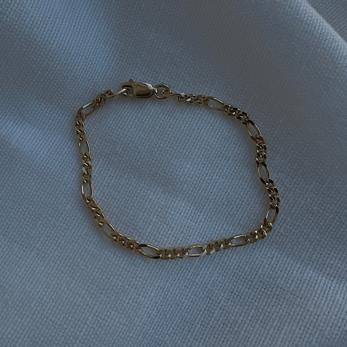 Figaro bracelet gold-plated