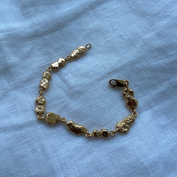 Lava bracelet gold-plated