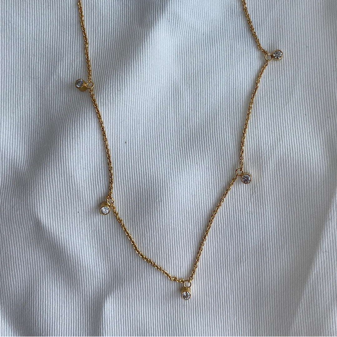 luna necklace gold-plated