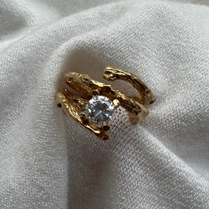 Unique gold-plated ring